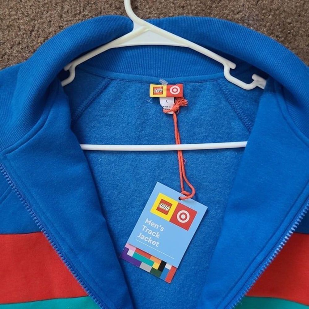 Lego Men's Jackets & Coats Lego Color Block Stripe Zip-Up Track Jacket - Picture 6 of 8